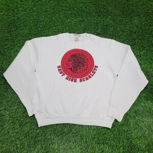 Vintage 80s East High Scarlets Sweatshirt M/L 20x23 Cropped